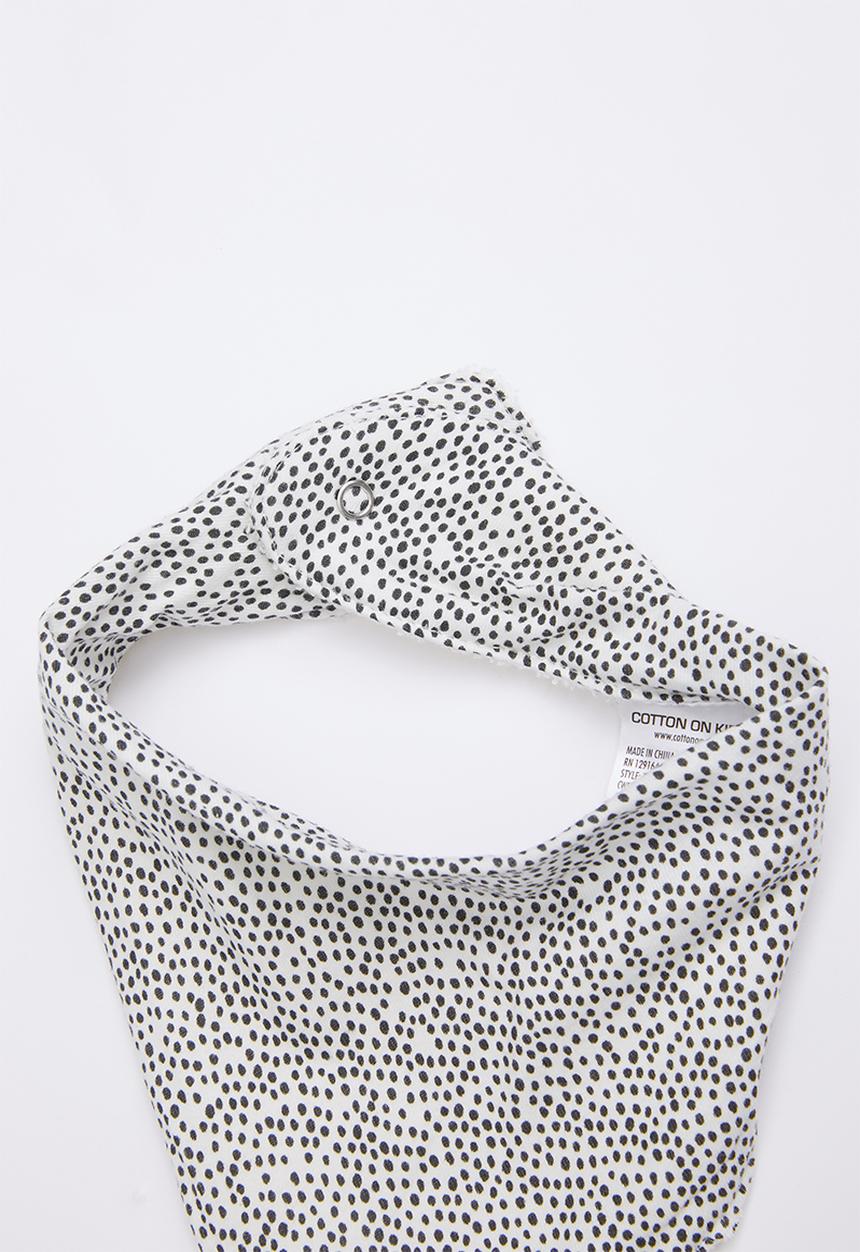 Cotton On - Dribble bib - vanilla phantom dots