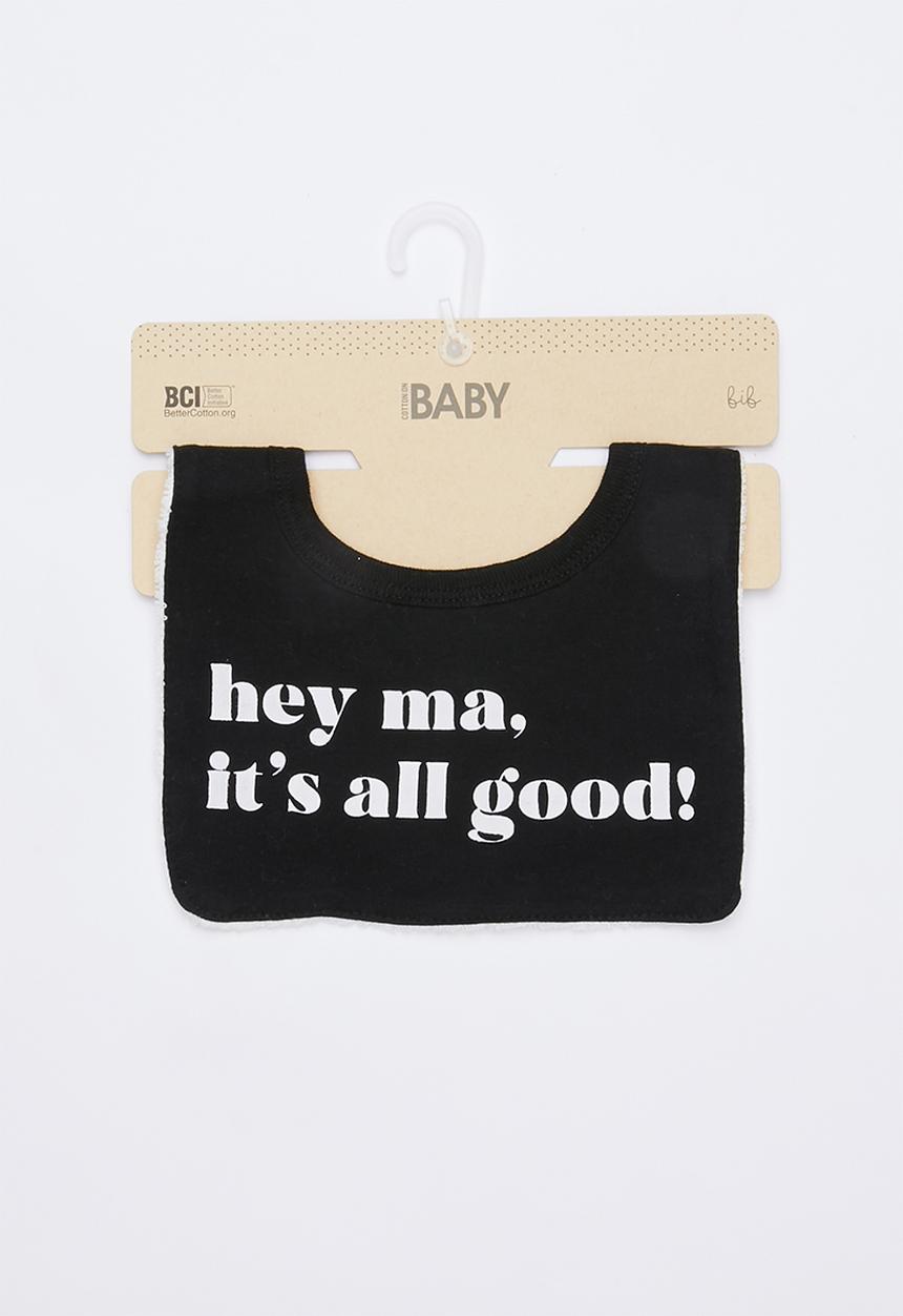 Cotton On - Sugar and spice bib - black 