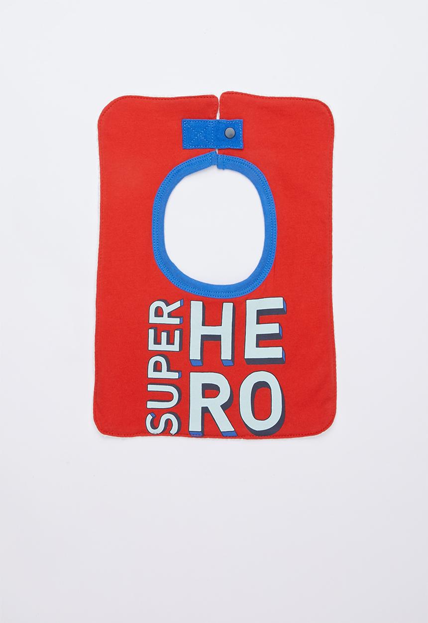 Cotton On - Sugar and spice bib - red & blue