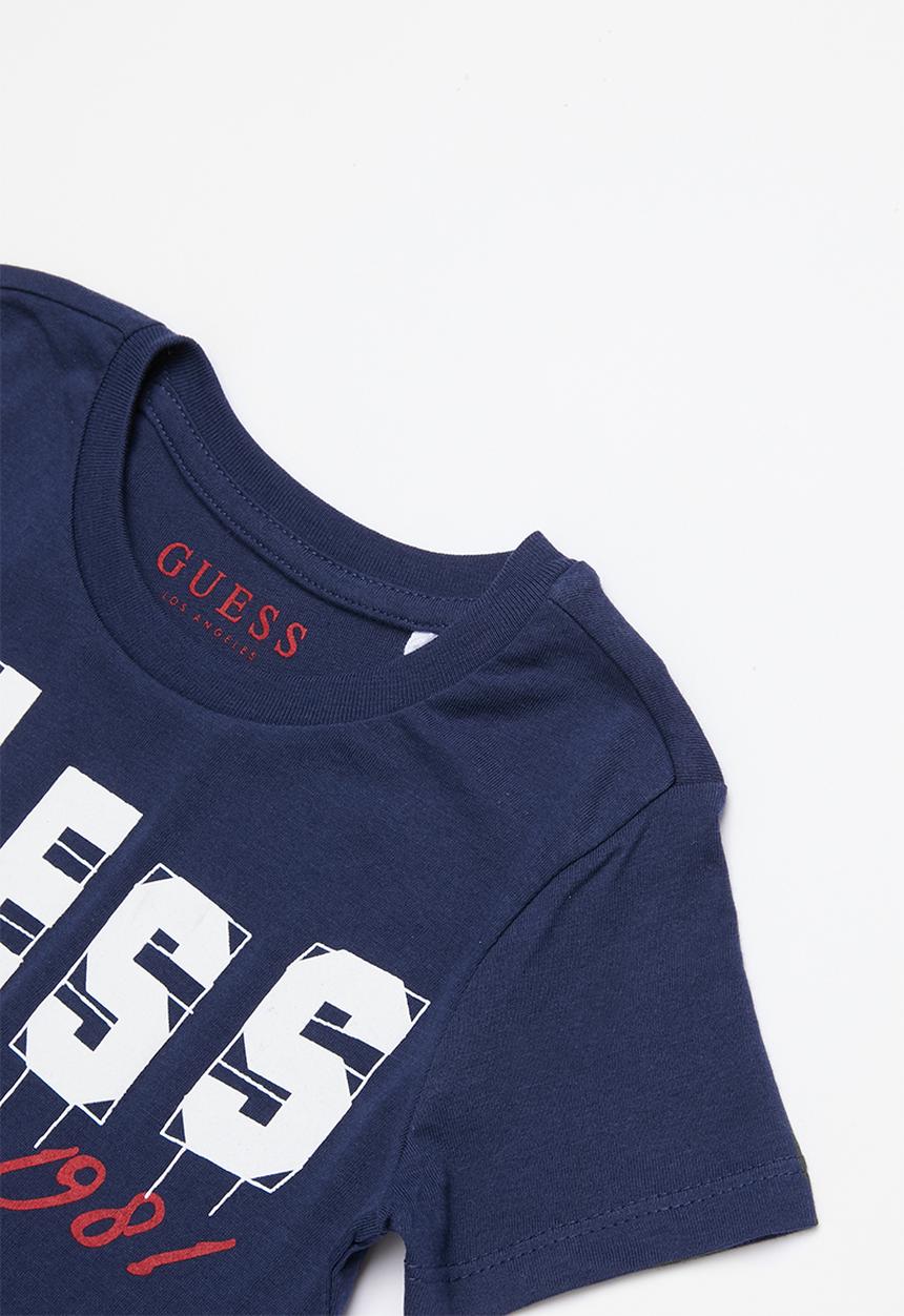 GUESS - Grid tee - navy
