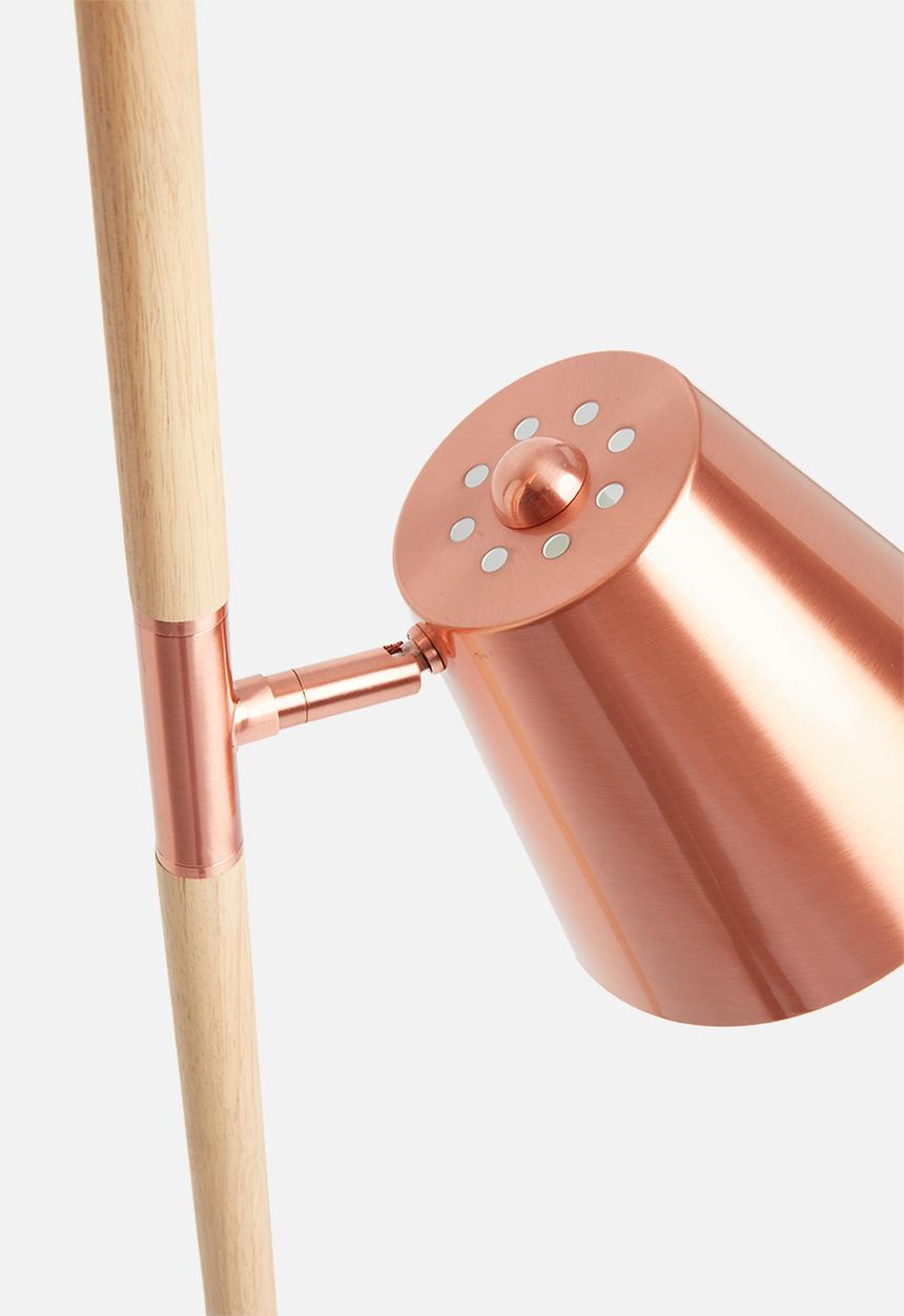 Present Time - Rubi floor lamp - brushed copper