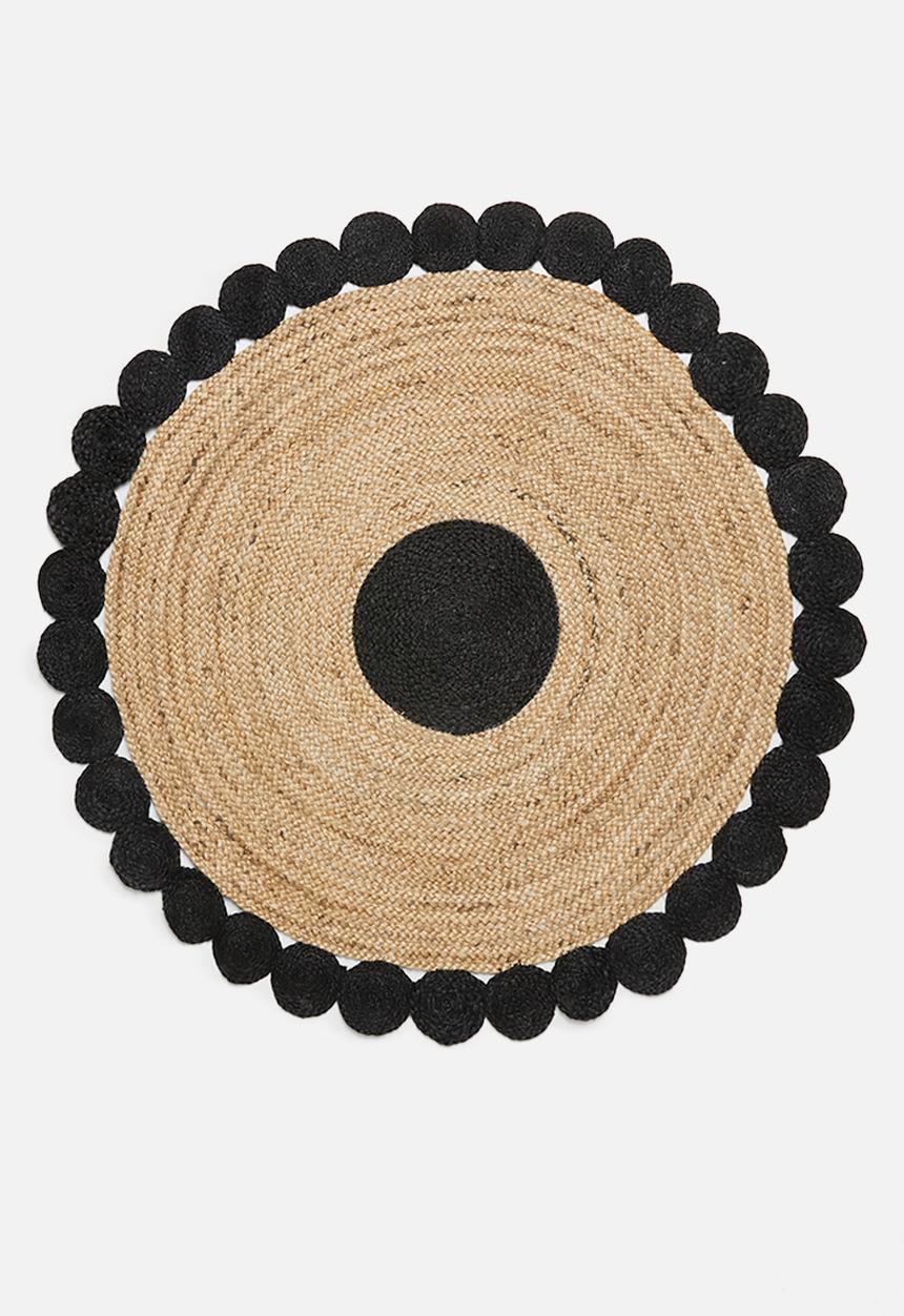 Sixth Floor - Jadila kids braided rug - natural/black