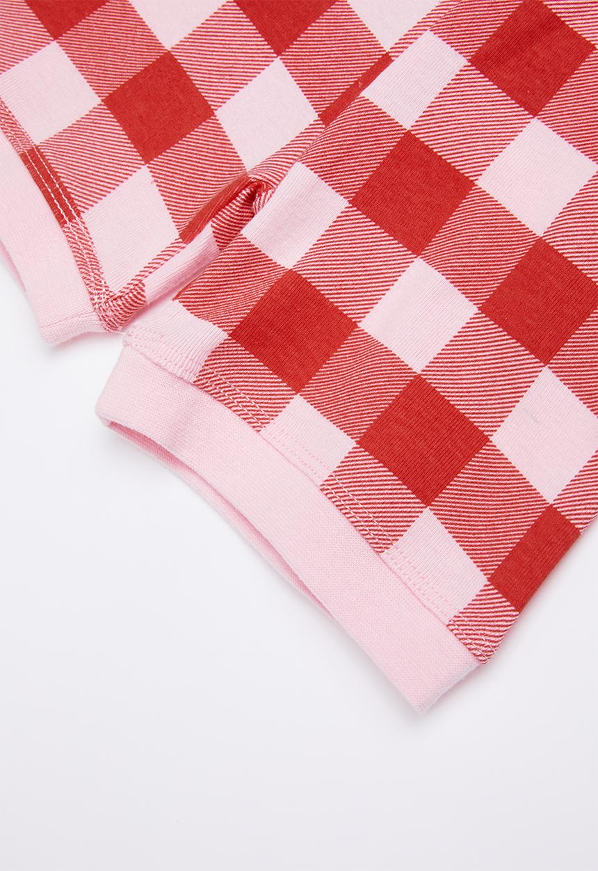 Cotton On - Chloe short sleeve girls pj set - red