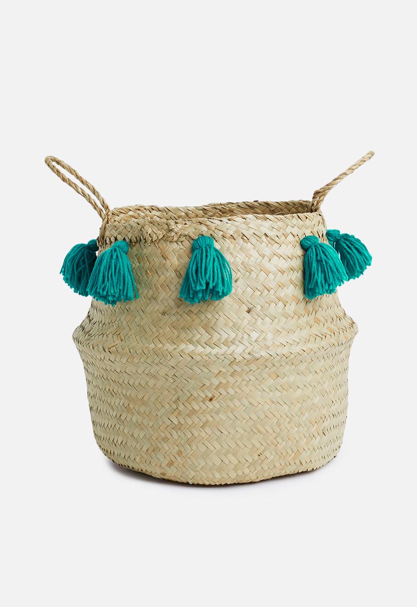 Sixth Floor - Rara kids basket - blue & natural