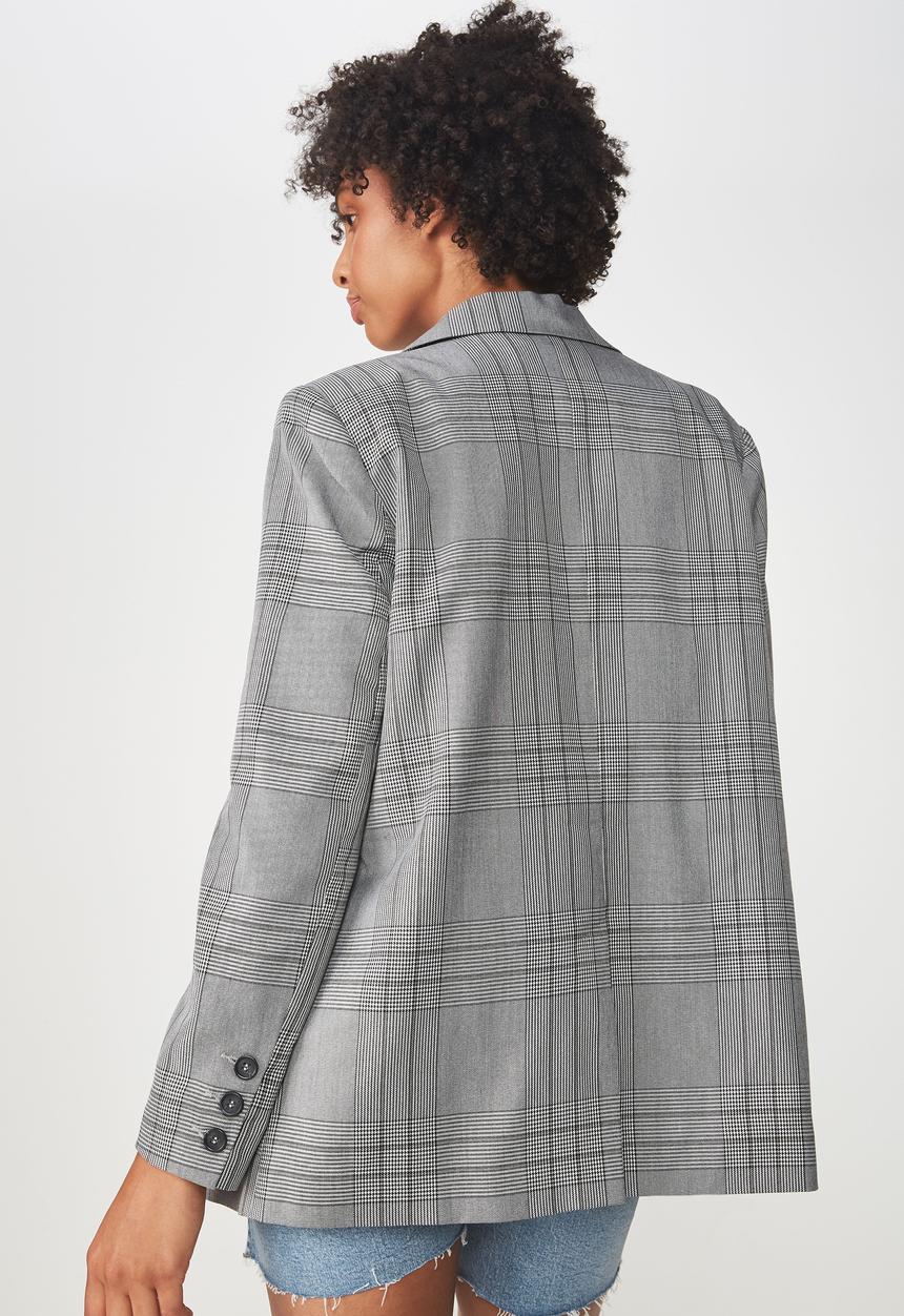 Cotton On - Relaxed blazer - black & white