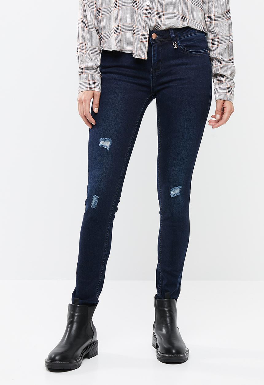 SISSY BOY - Axel skinny jeans with rips - blue 