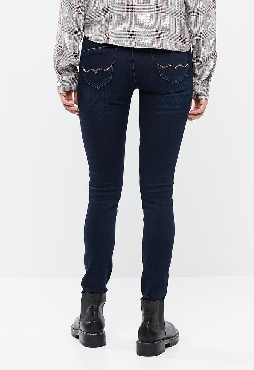 SISSY BOY - Axel skinny jeans with rips - blue 