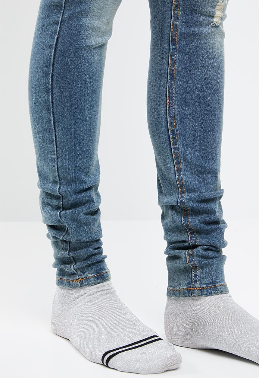 Pieces - Five delly skinny jeans - blue