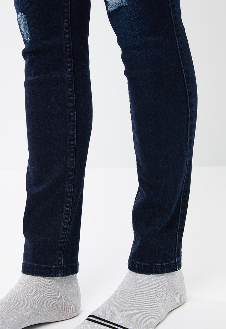 SISSY BOY - Axel skinny jeans with rips - blue 
