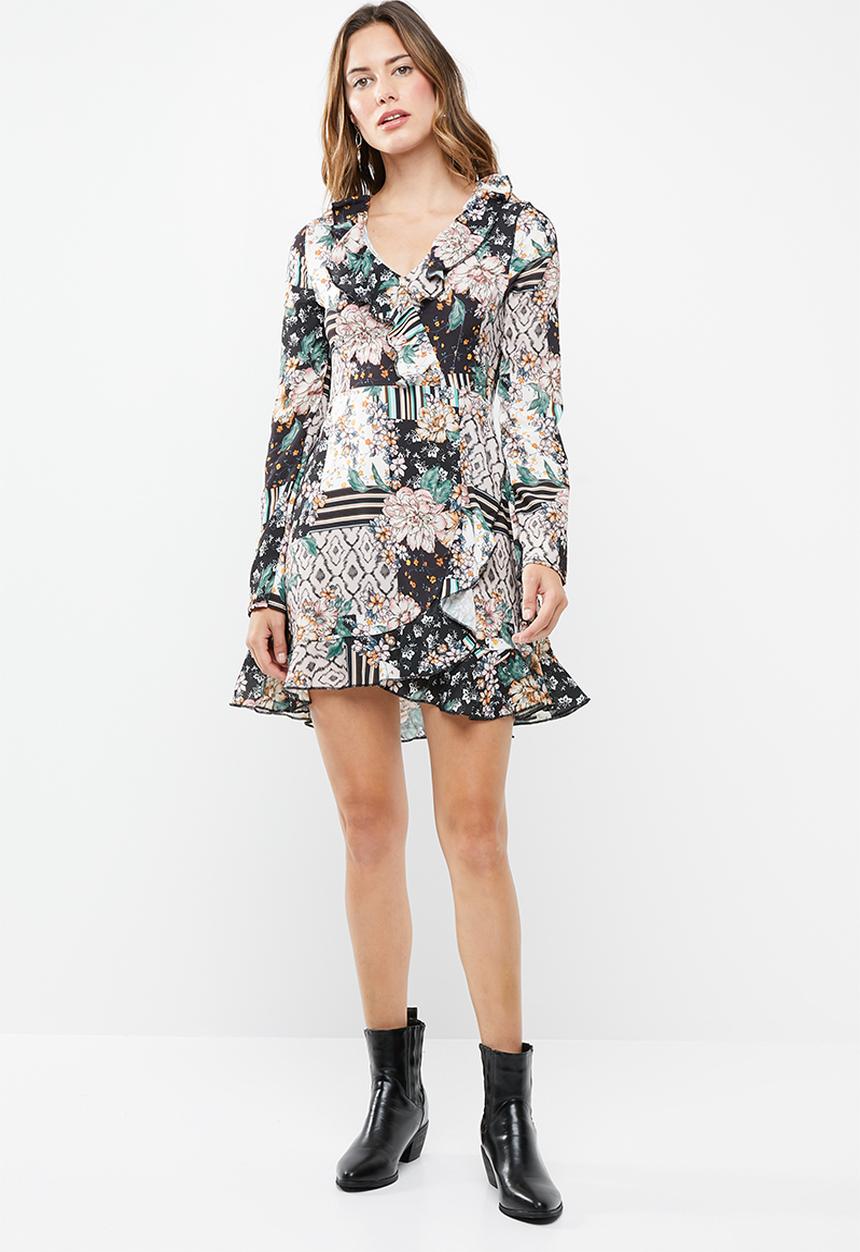 Missguided - Ruffle tea dress floral - multi