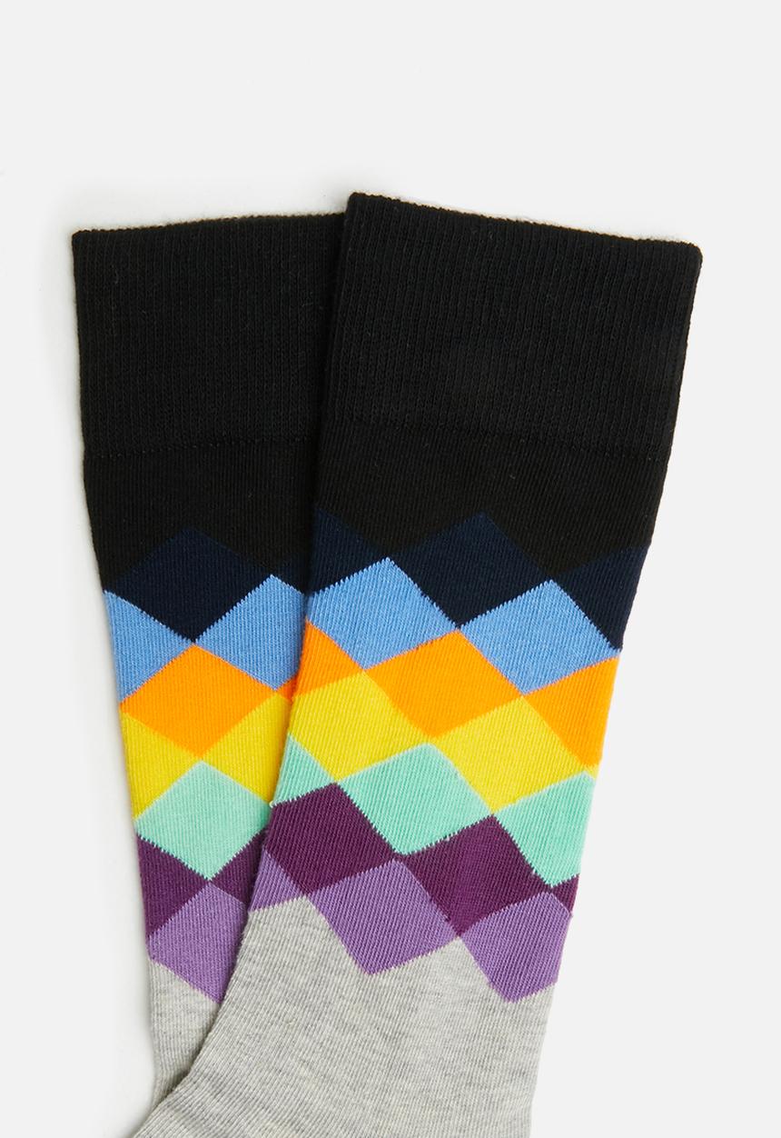 Happy Socks - Faded diamond sock - multi