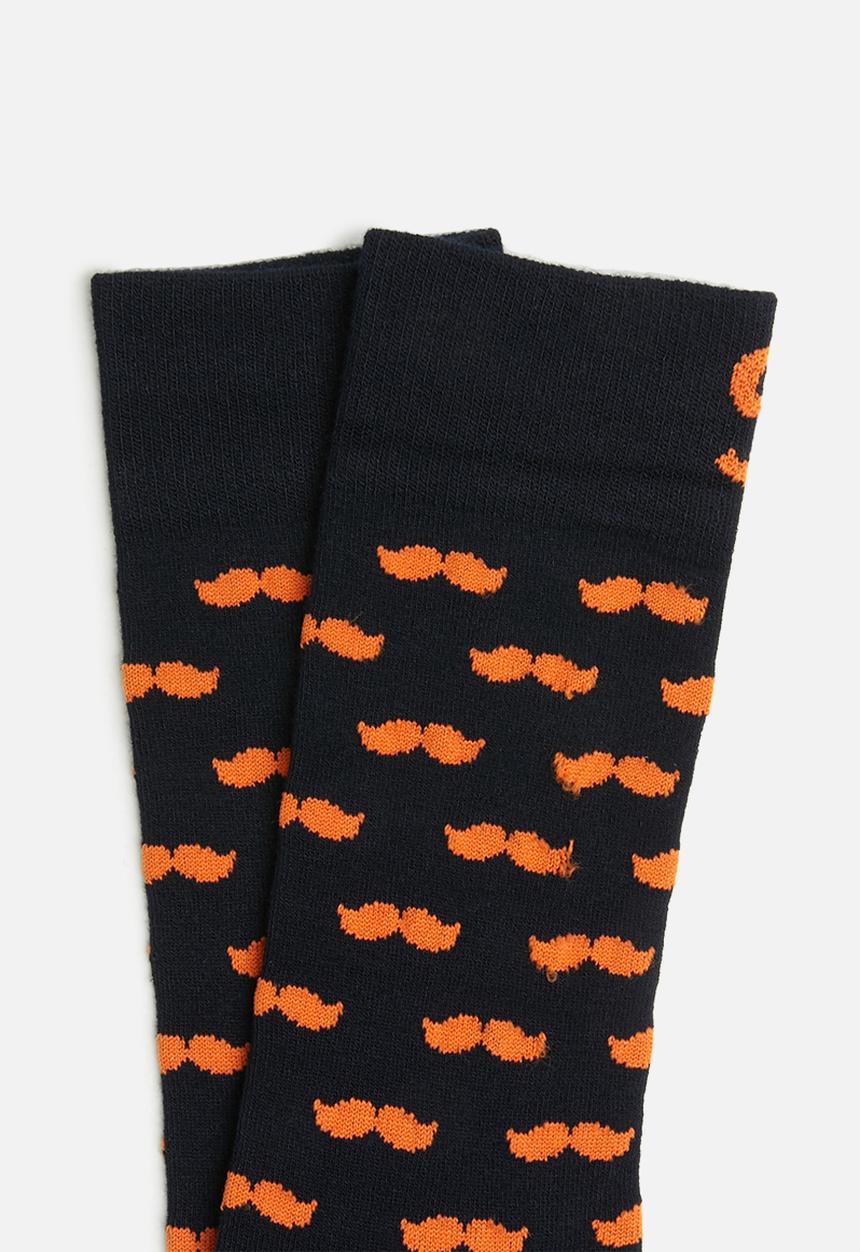 Sexy Socks - Dappers socks - navy & orange