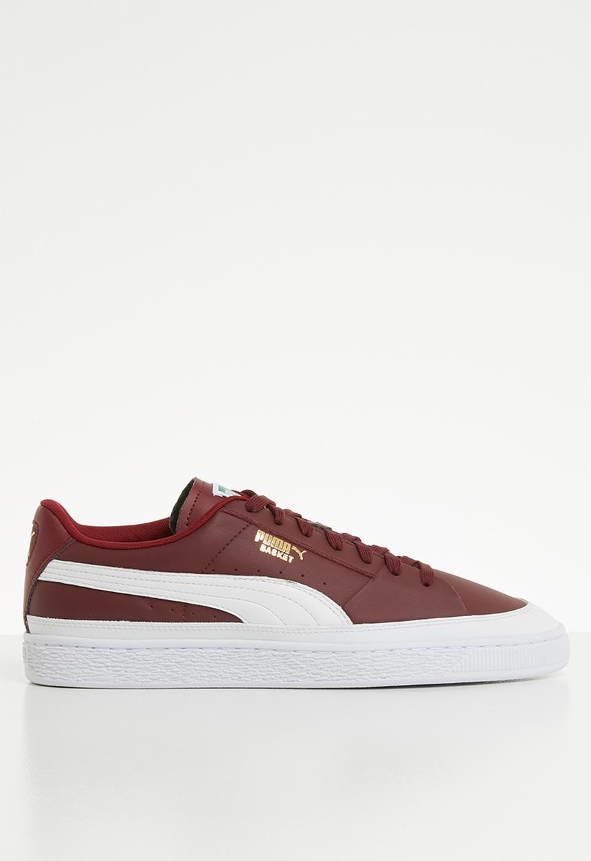 PUMA - Basket Skate - Cordovan-Puma White