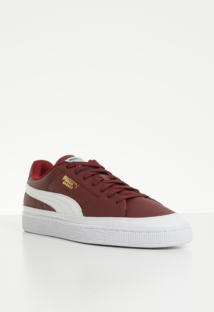 PUMA - Basket Skate - Cordovan-Puma White
