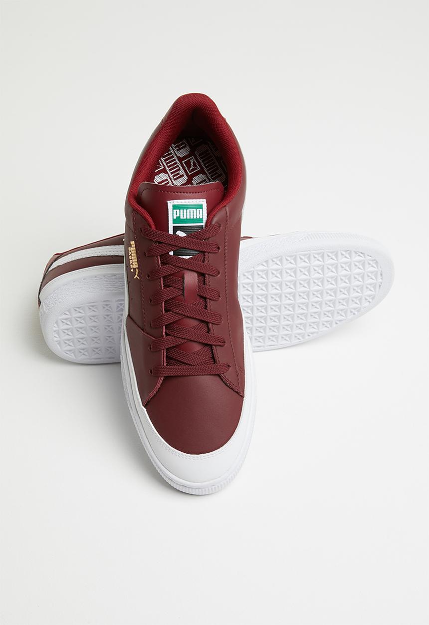 PUMA - Basket Skate - Cordovan-Puma White