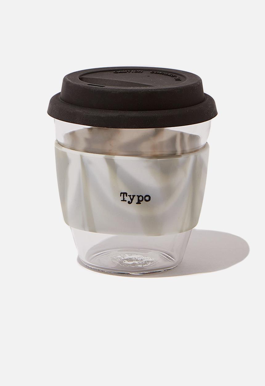Typo - Give a sip black swirl cup - 250ml