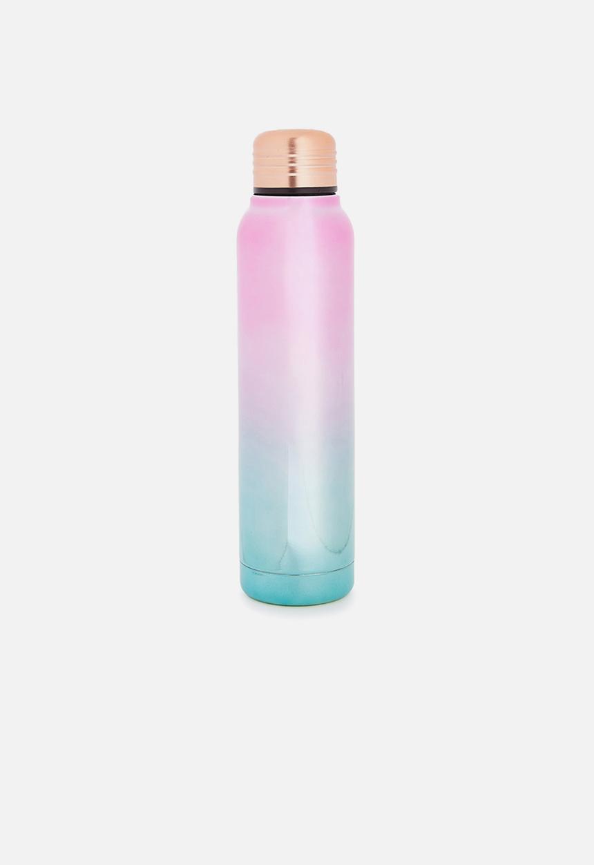 Typo - Small metal ombre drink bottle - multi