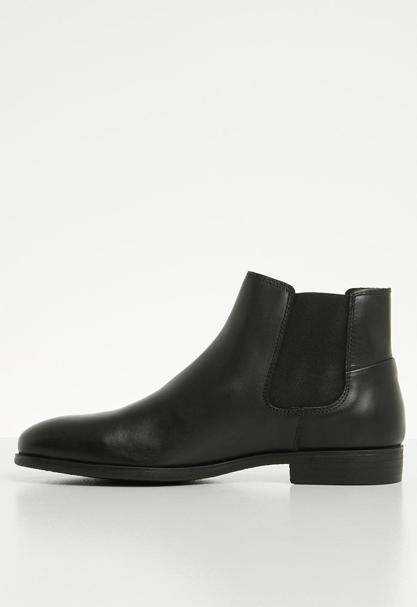 Jack & Jones - Frank leather chelsea - black