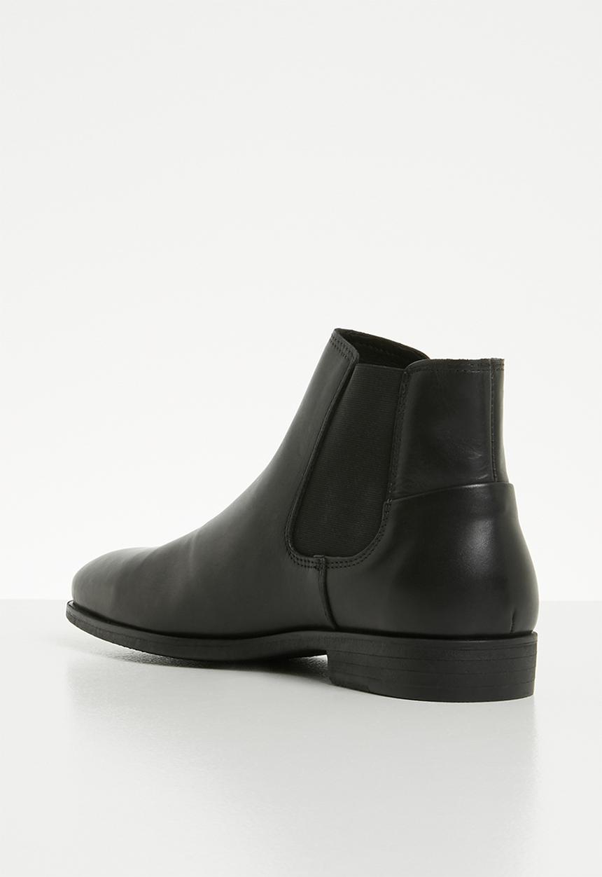 Jack & Jones - Frank leather chelsea - black