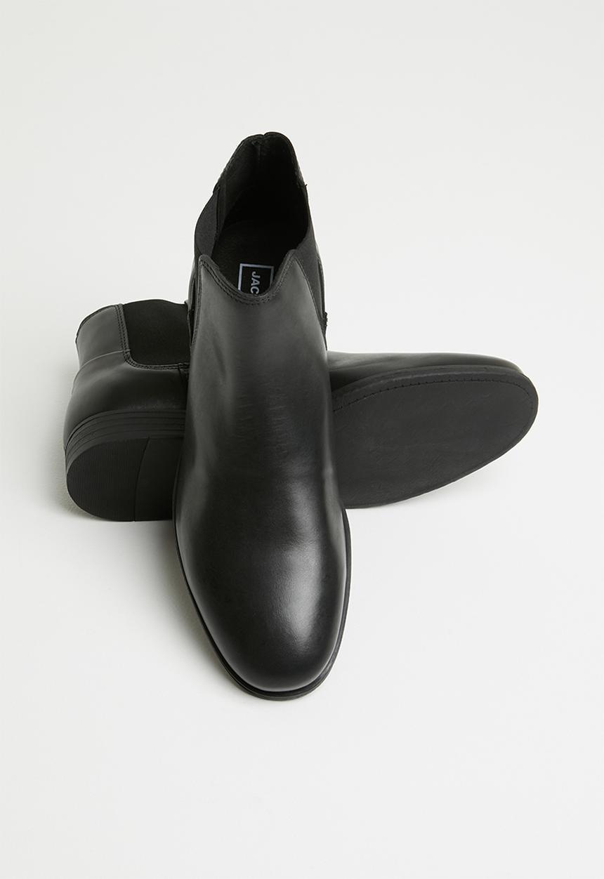 Jack & Jones - Frank leather chelsea - black