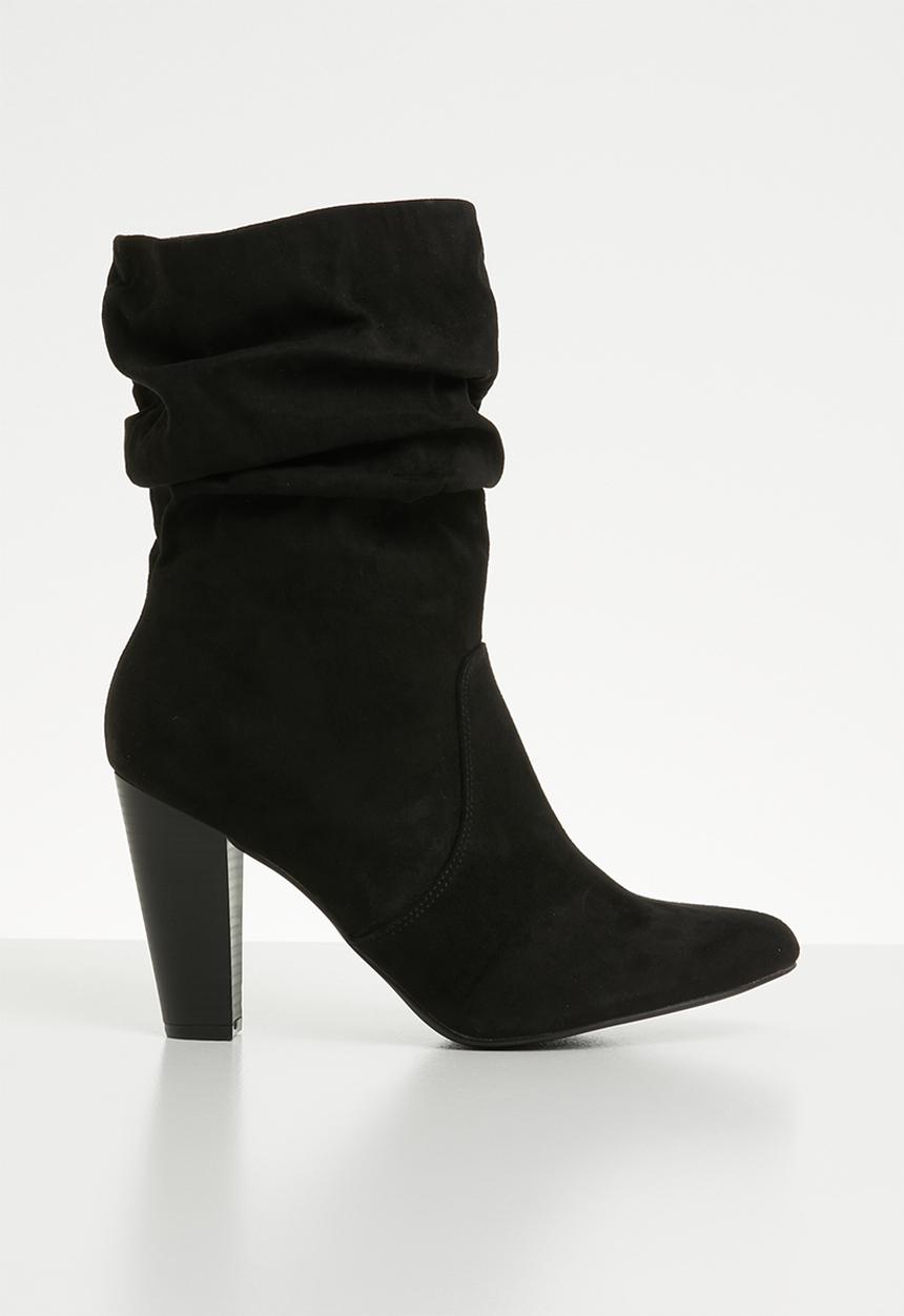 Madison® - Faux suede boot - black