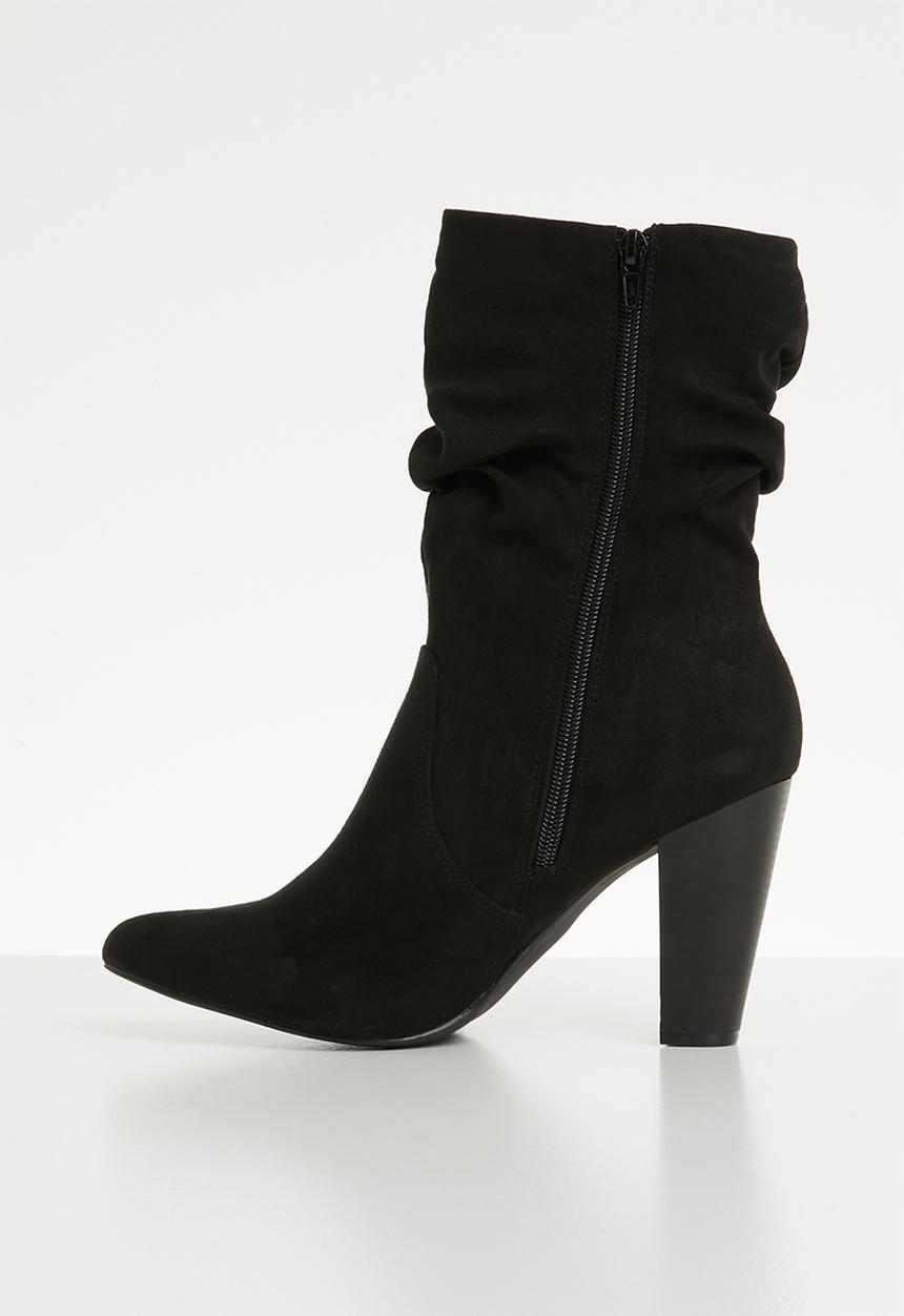 Madison® - Faux suede boot - black
