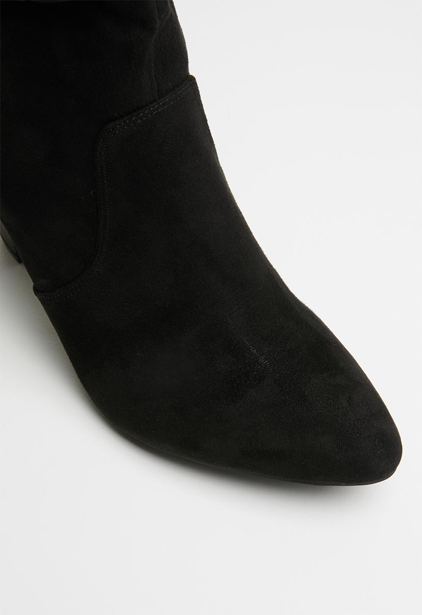 Madison® - Faux suede boot - black