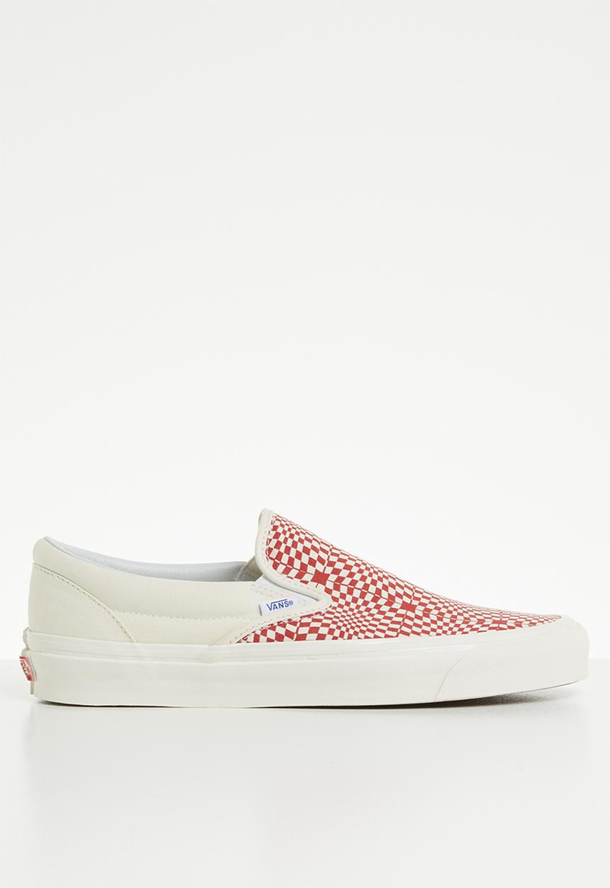 Vans - UA classic slip-on 98 DX - (Anaheim Factory) - og red/white/warp check