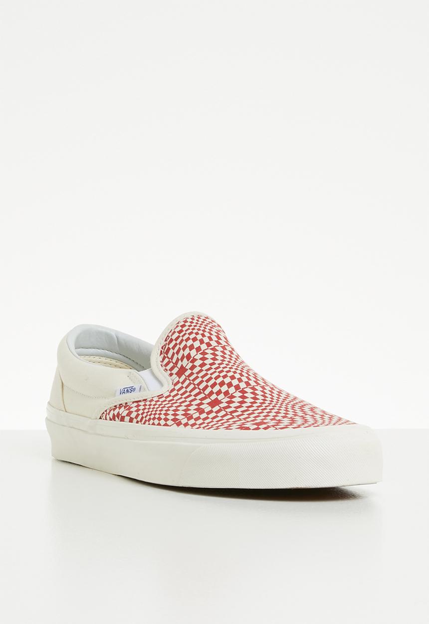 Vans - UA classic slip-on 98 DX - (Anaheim Factory) - og red/white/warp check