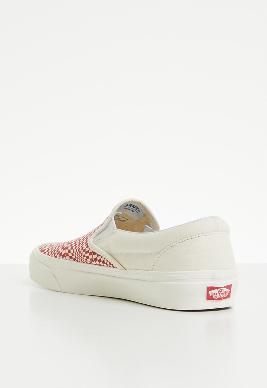 Vans - UA classic slip-on 98 DX - (Anaheim Factory) - og red/white/warp check
