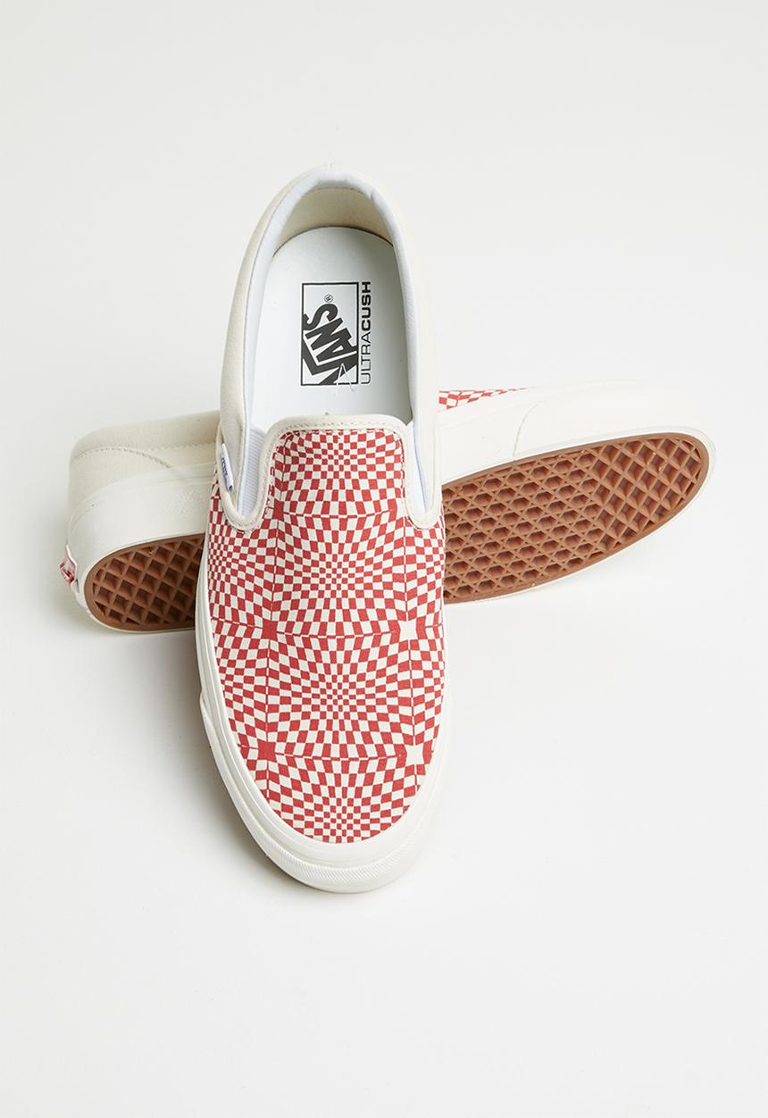 Vans - UA classic slip-on 98 DX - (Anaheim Factory) - og red/white/warp check