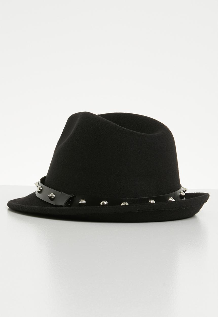 Superbalist - Studded trim fedora - black