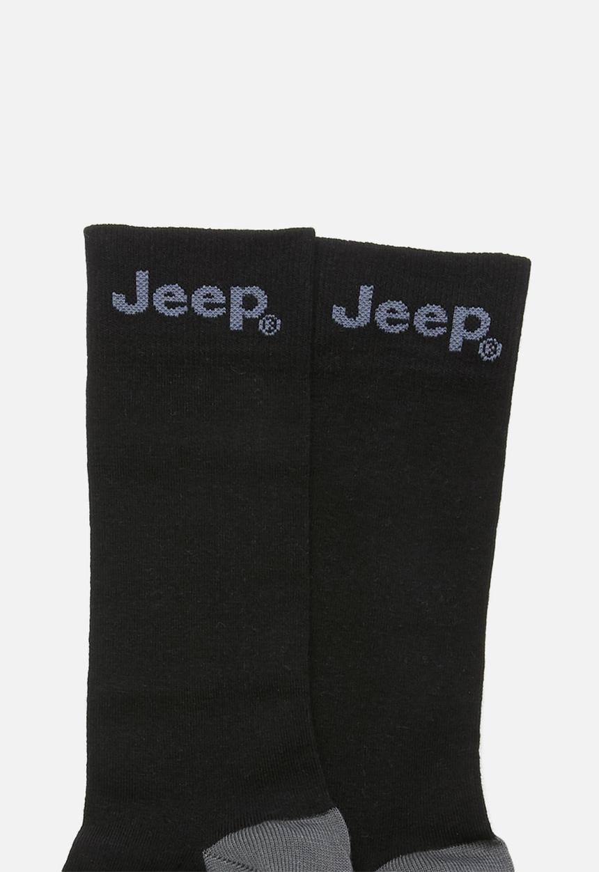 JEEP - Formal 1/2 crew socks - black