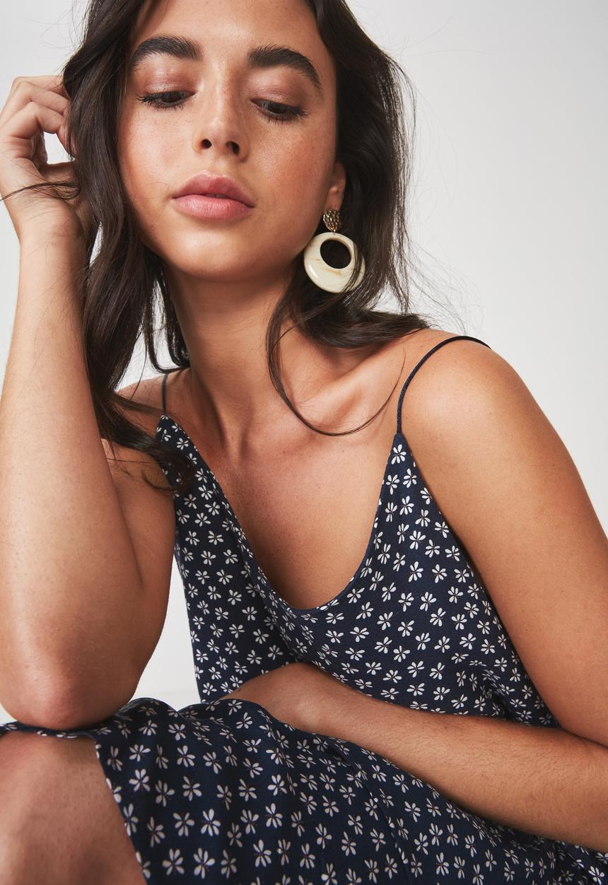 Cotton On - Astrid cami - navy & white