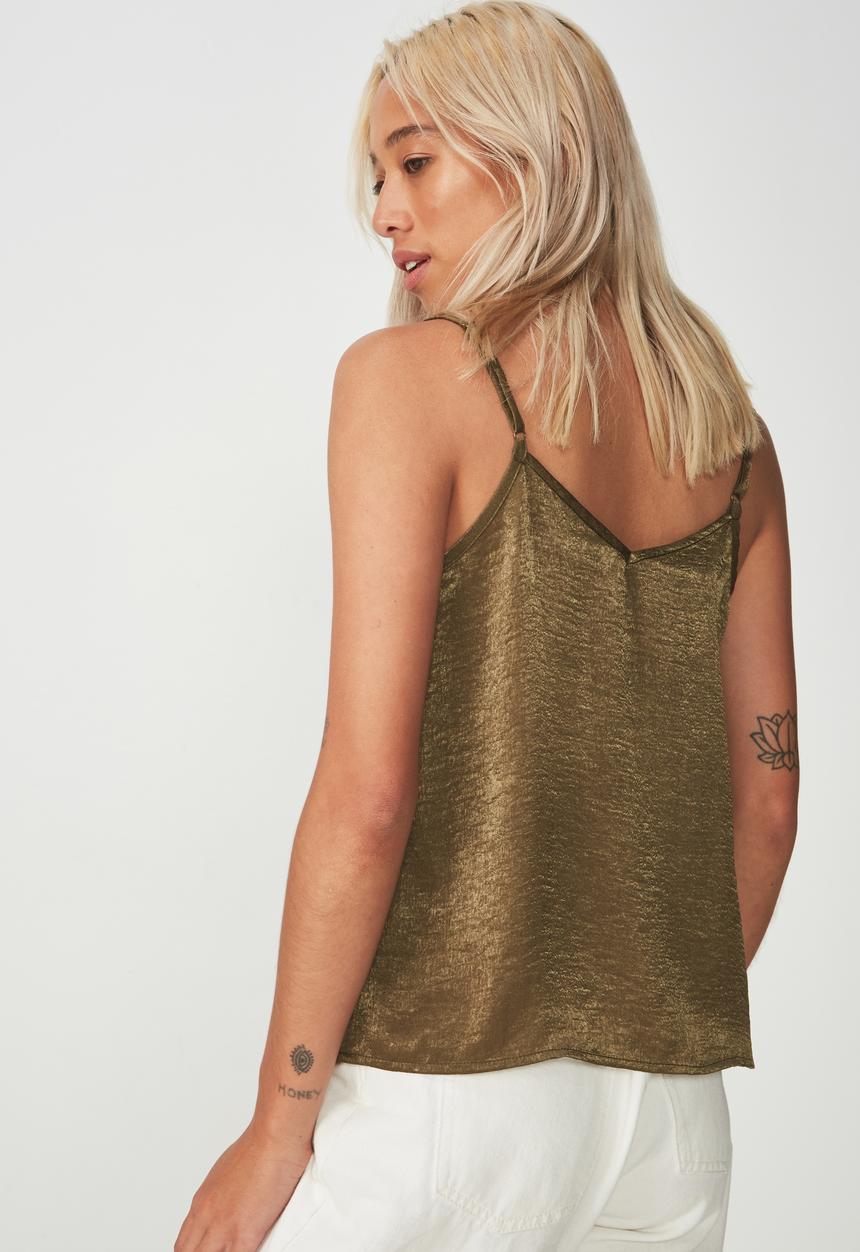 Cotton On - Ariel lace cami - green 