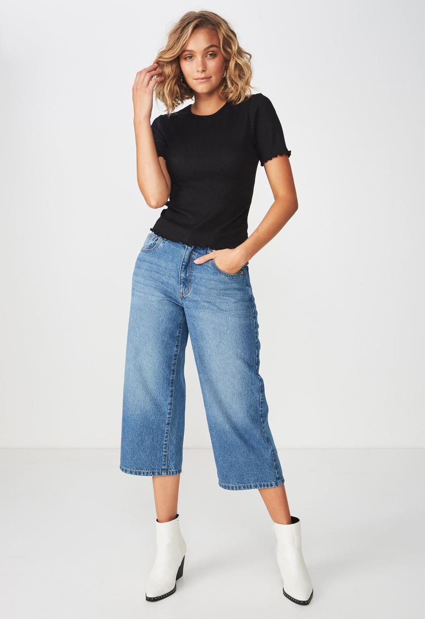 Cotton On - The sister short sleeve tee - black