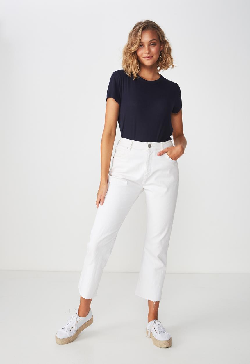 Cotton On - The girlfriend tee - navy