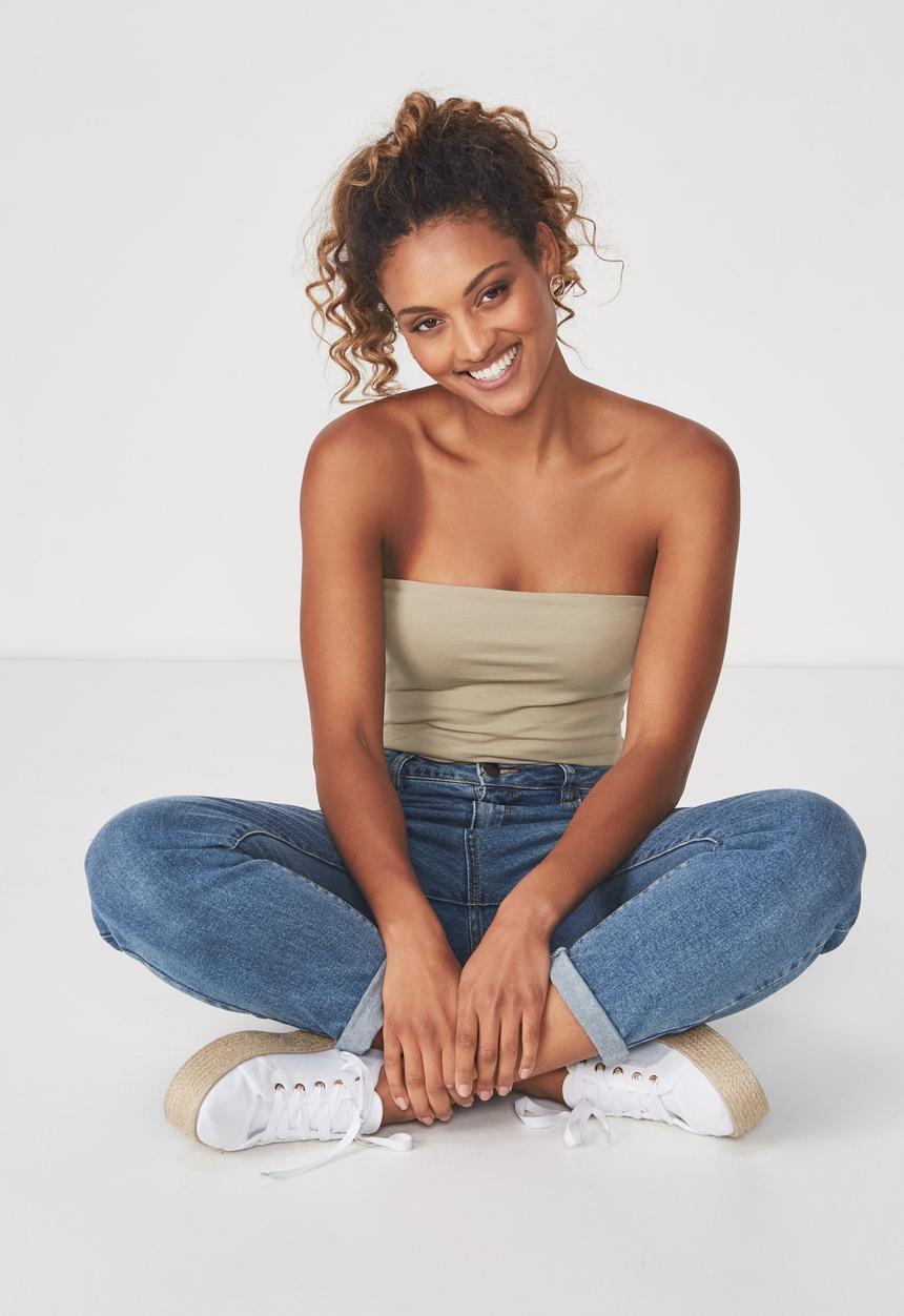 Cotton On - Everyday tube top - green