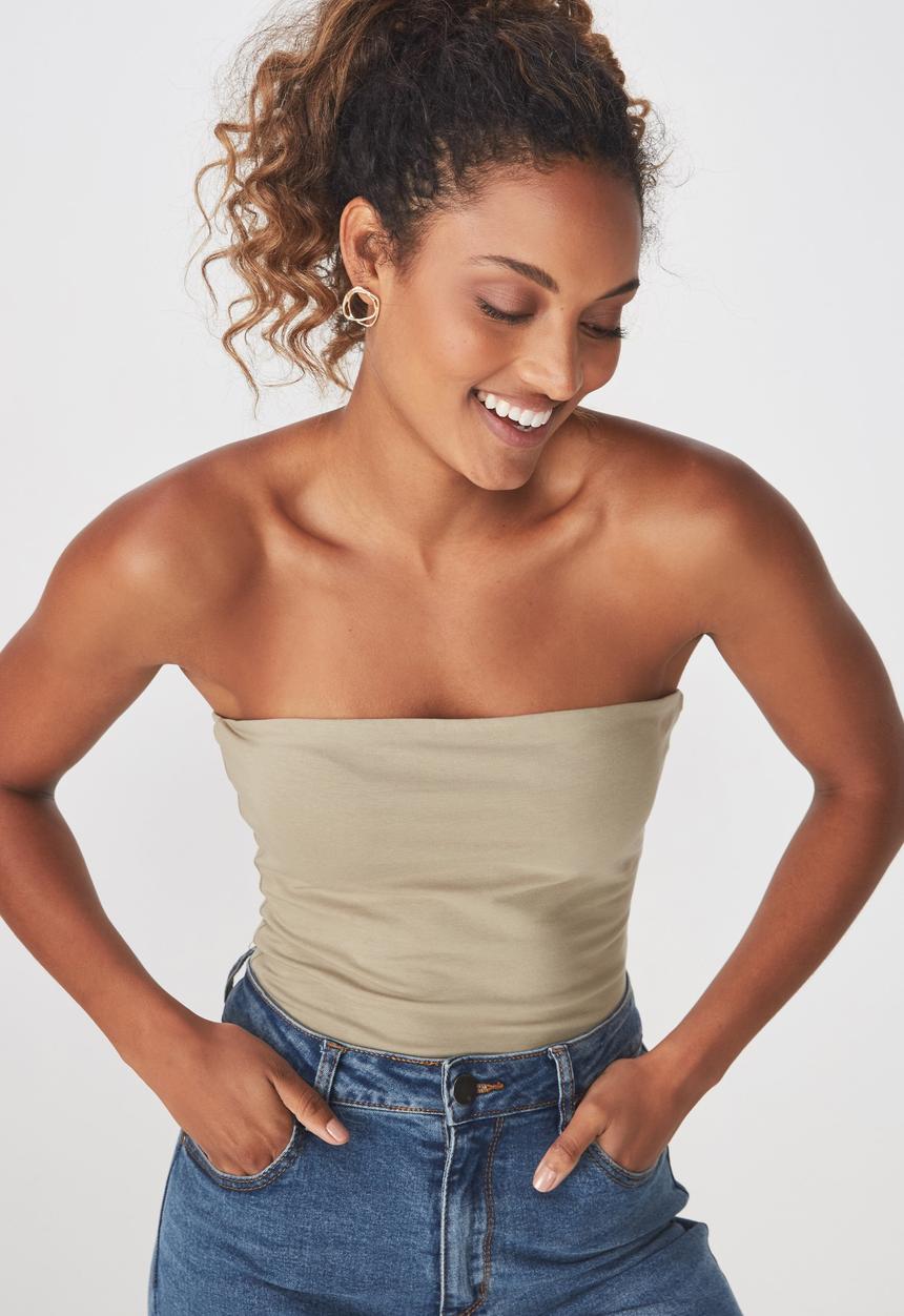 Cotton On - Everyday tube top - green