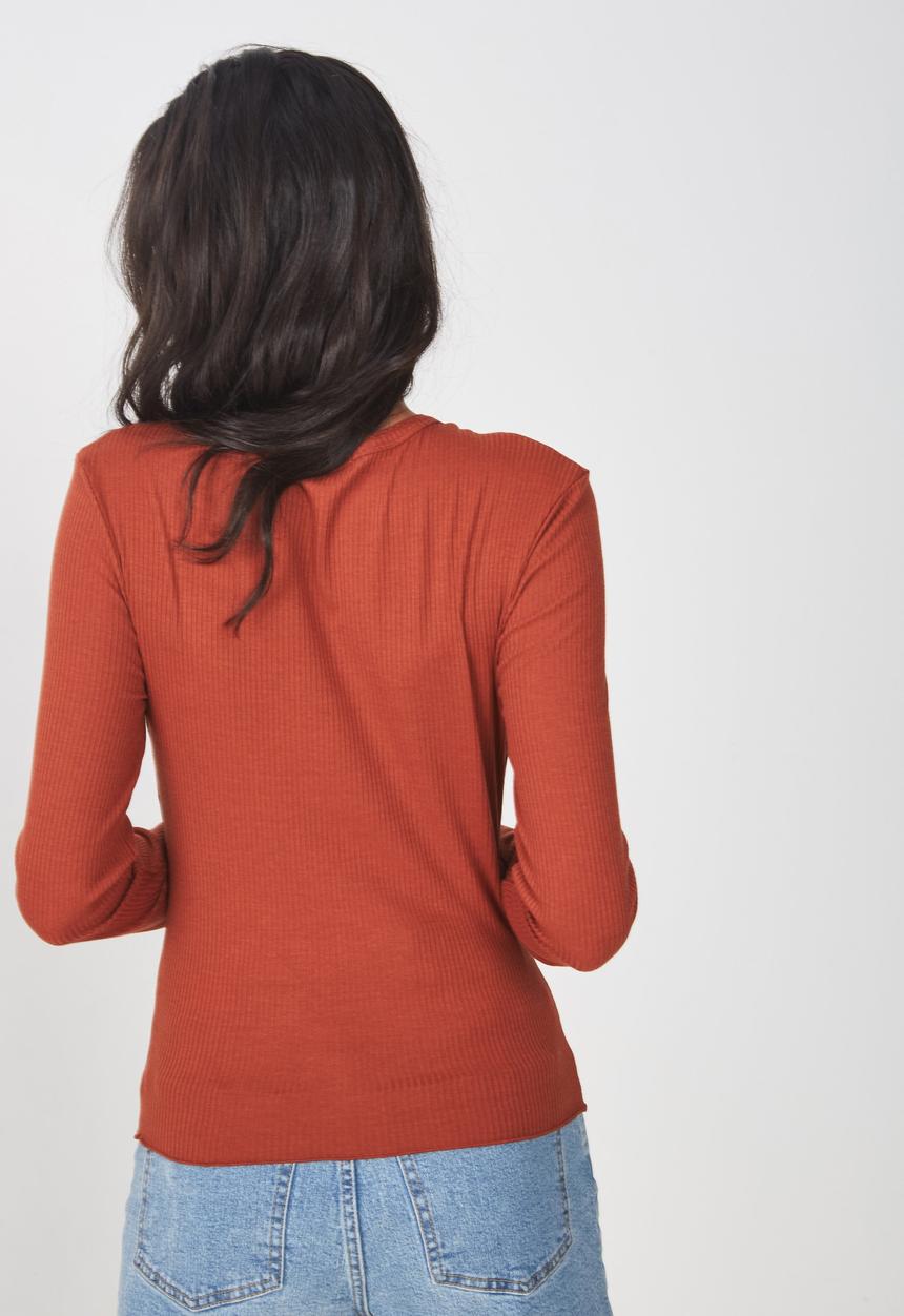 Cotton On - The sister long sleeve top - rust