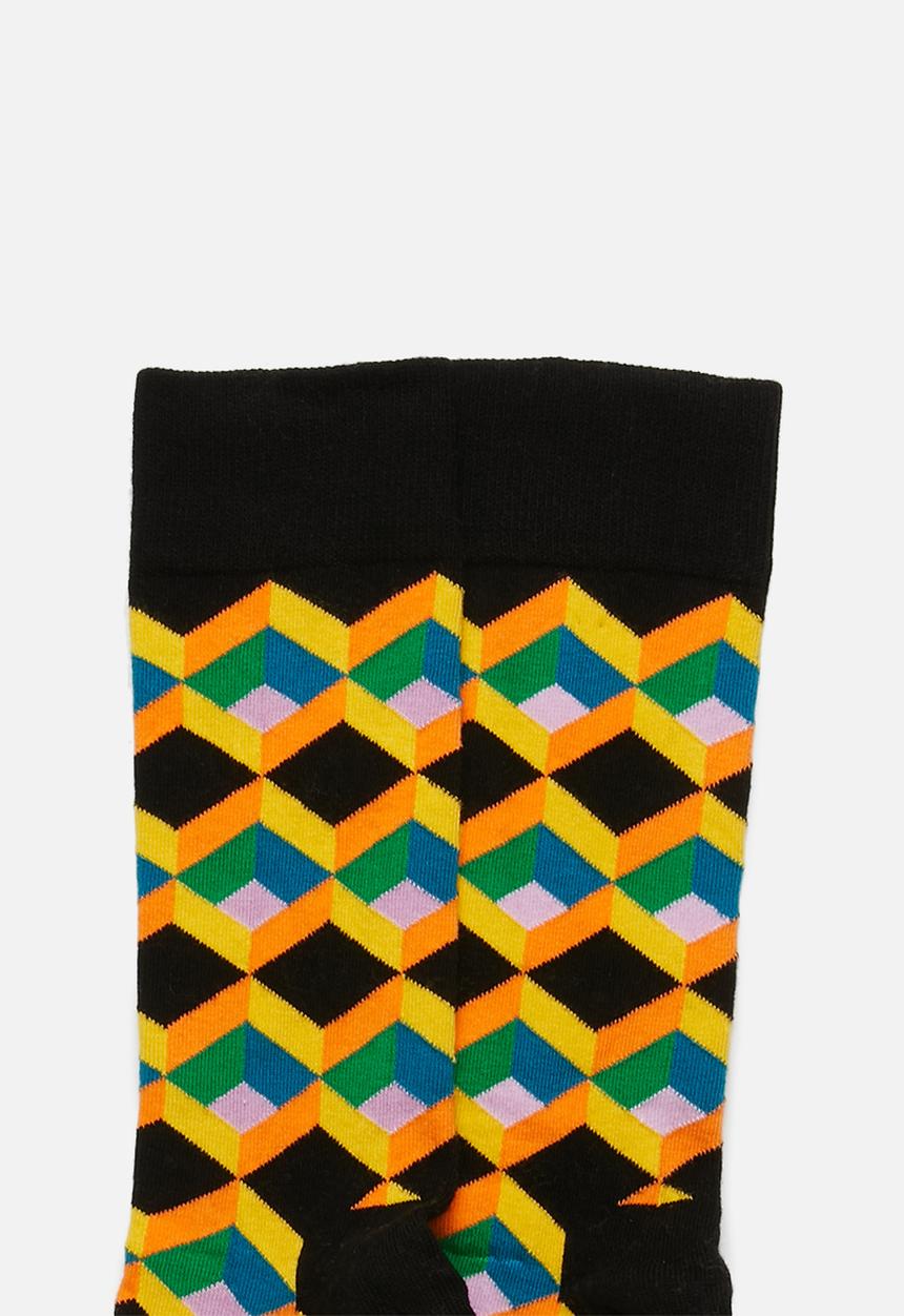 Happy Socks - Optic sqaure sock - multi