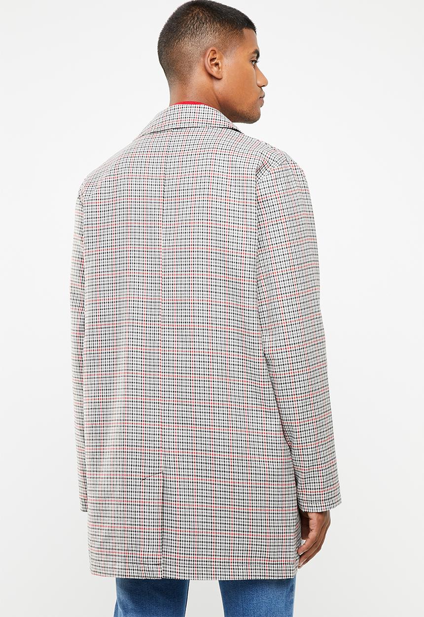 Superbalist - Check mac coat - multi