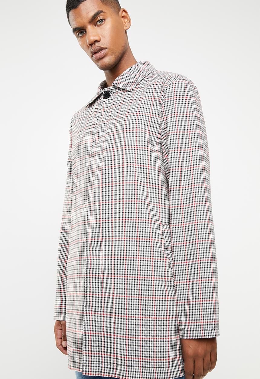 Superbalist - Check mac coat - multi