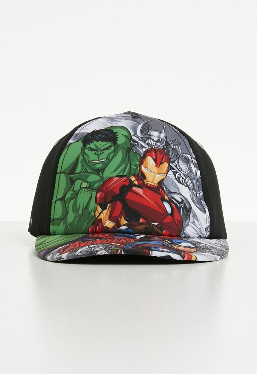 Character Fashion - The avengers peak cap - black