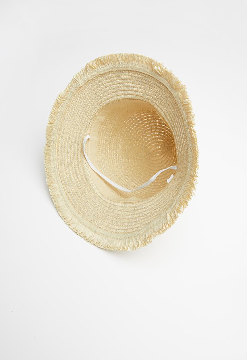 Pop Candy - Straw fedora - cream