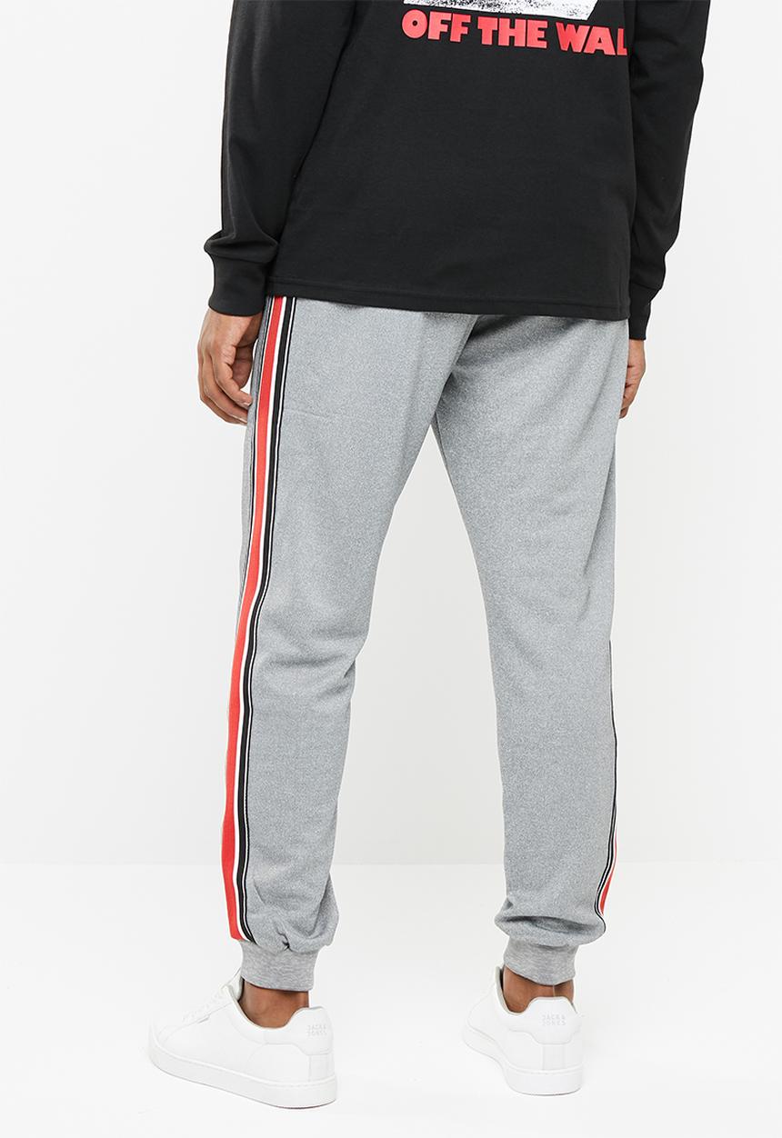 Cotton On - Slim tricot ribbed tape track jogger - grey