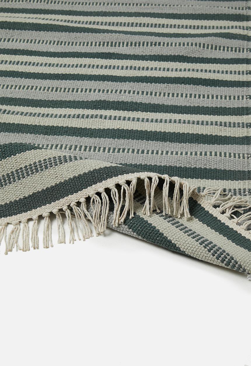 Sixth Floor - Dora kids kilim runner - black/grey