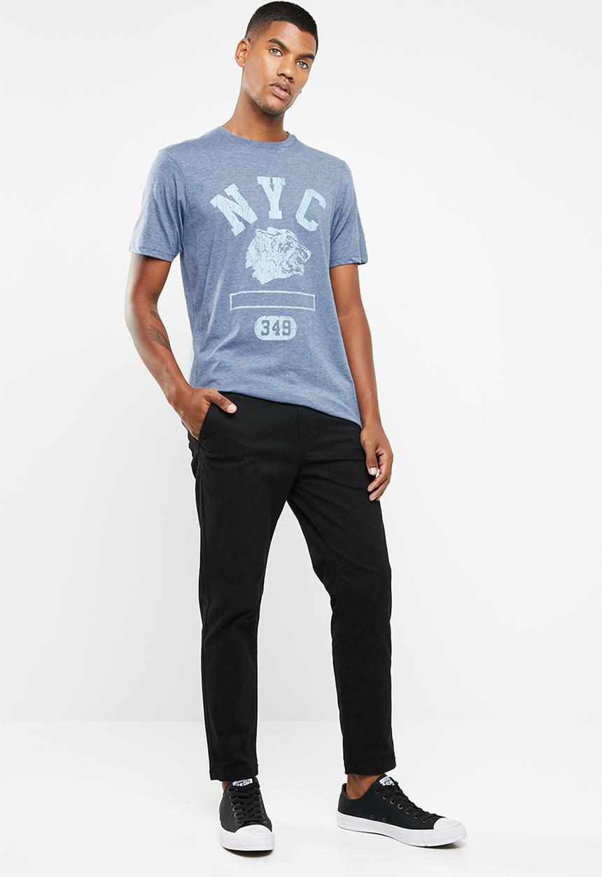 Cotton On - Nyc wolf T-shirt - blue