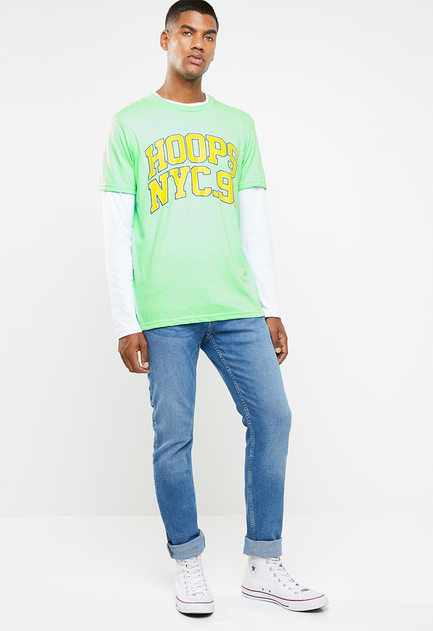 Cotton On - Hoops NYC 91 tbar tee - green
