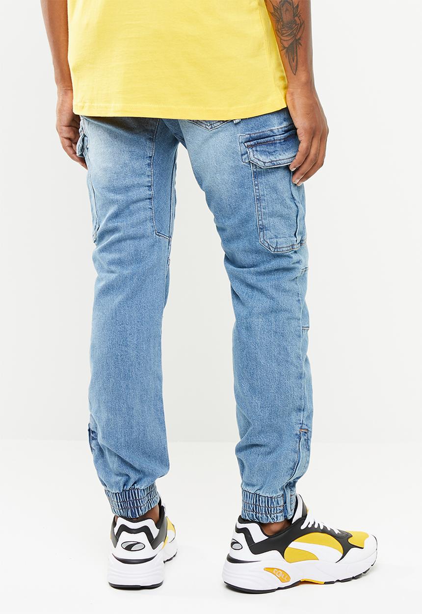 Cotton On - Urban cargo jogger - blue